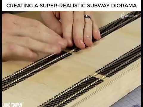Creating a super-realistic subway diorama Credit: Boulder Creek Railroad