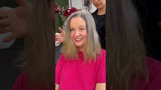 Sooo wunderschöne frau❤️❤️❤️Danke für das Vertrauen liebes, viel spaß damit!❤️#greyhair #hairstyle