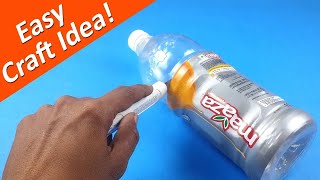 🤔🤔 What Can you Make from an Empty Cold Drink Plastic Bottle? Best Out of Waste Craft Idea