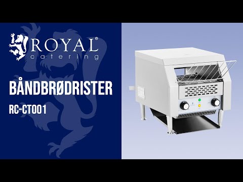 Produktvideo - Båndbrødrister - 2,200 W - Royal Catering - 3 funktioner