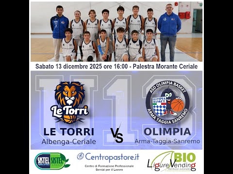 U13: Le Torri Albenga vs Olimpia Basket - 13/12/2025