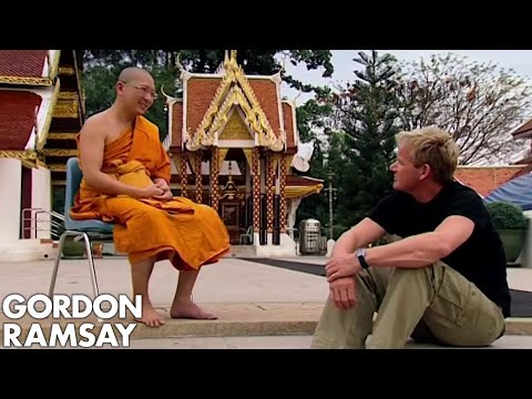Gordon Ramsay Tries To Meditate With A Monk | Gordon's Great Escape