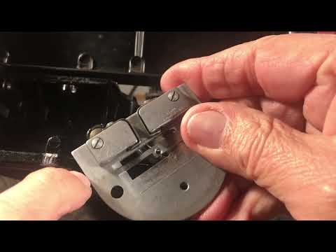 How to reassemble Singer Featherweight 221 needle plate.Do it right w/no machine damage (Video 245)