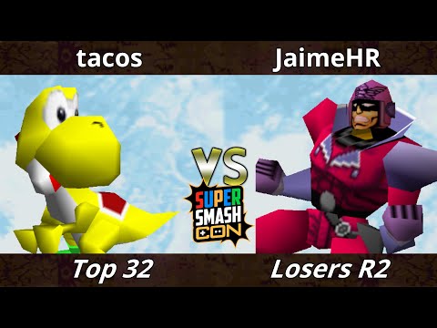 SSC 2022 Top 24 - tacos (Yoshi, Falcon) Vs. JaimeHR (Falcon) SSB64 Smash Bros Tournament