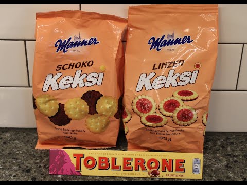 Manner: Linzer Strawberry & Chocolate Dipped Shortbread Cookies, Toblerone Fruits & Nuts Review