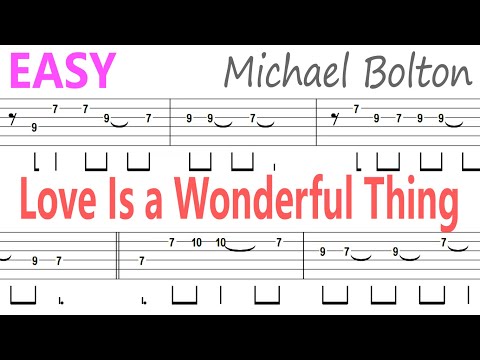 Michael Bolton - Love Is a Wonderful Thing / Guitar Solo Tab+BackingTrack