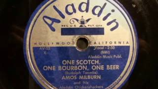 78rpm: One Scotch, One Bourbon, One Beer - Amos Milburn, 1953 - Aladdin 3197