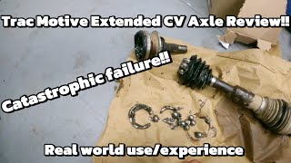 Honest real world Trak Motive, Napa, O'Riley Extended travel CV axle review for your Toyota/Lexus!!!
