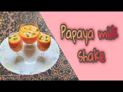 Papaya milk shake special recipe | #shake | #Ashvika Thadickal