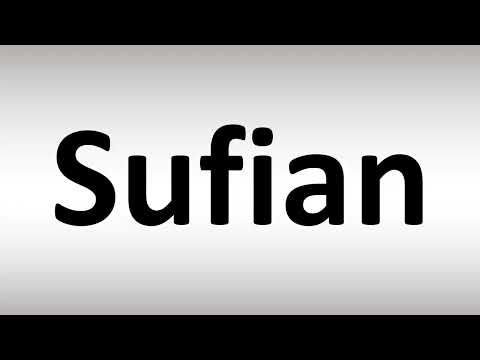 How to Pronounce Sufian