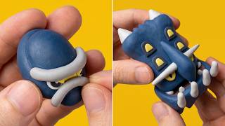 I Made Shiny Pokémon Clay! Watch Shieldon Evolve into Bastiodon