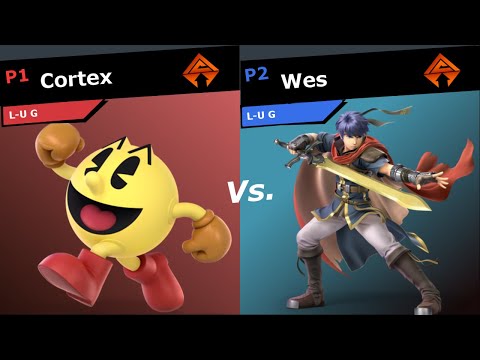 SR8 SSBU - Cortex (Pac-Man) Vs. Wes (Ike) Smash Ultimate