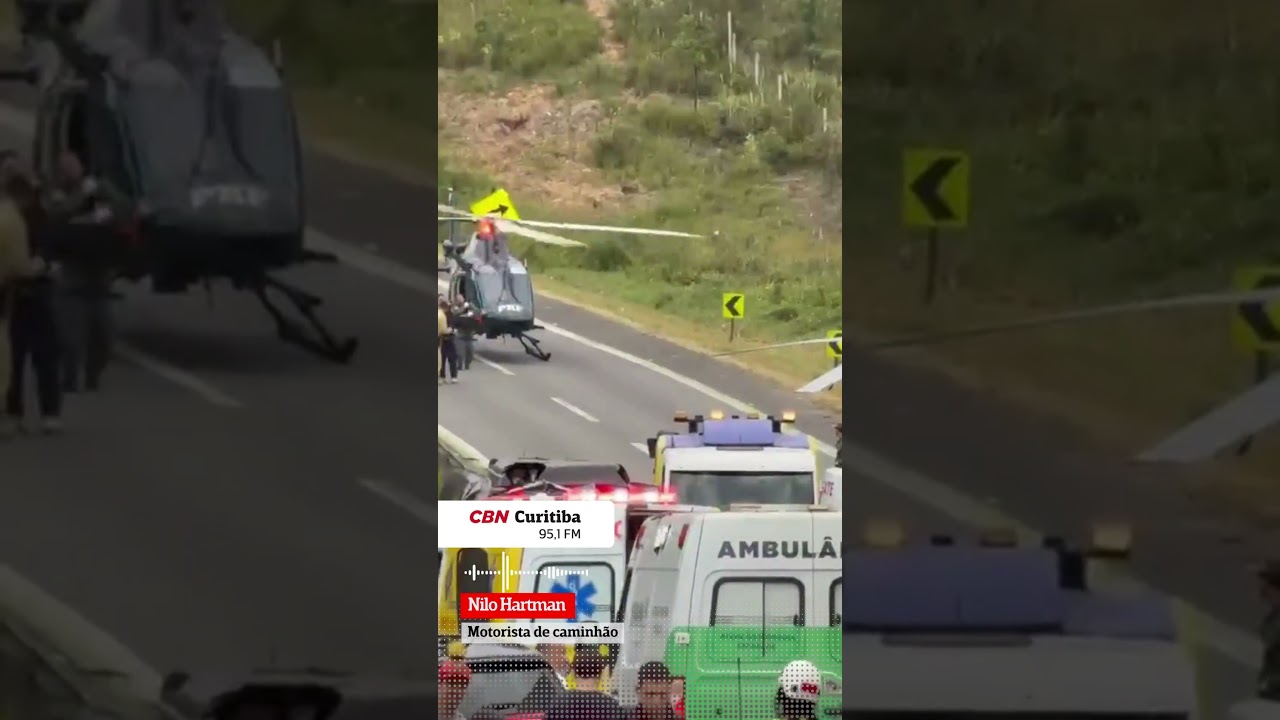 Engavetamento na BR-277: pista totalmente fechada em Balsa Nova