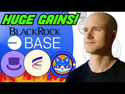 TOP 5 BASE CHAIN CRYPTO ALTCOINS TO 100X IN 2024 (HUGE BLACKROCK INVESTMENT!)