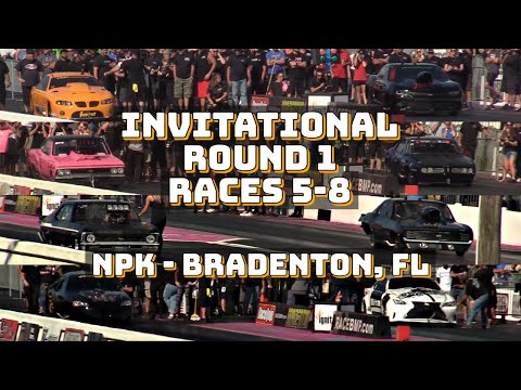 Street Outlaws 2021 No Prep Kings - Bradenton, FL: Invitational Round 1, Races 5-8