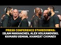 Full Press Conference Staredowns: Makhachev, Volkanovski, Chimaev, Usman | UFC 294 | MMA Fighting