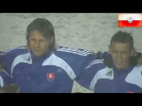 World Cup 2010 qualifiers (European section): Poland - Slovakia (national anthem)