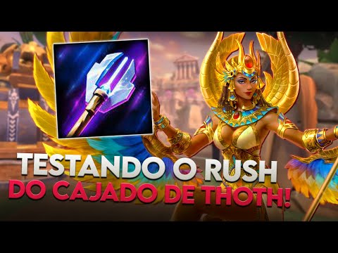 DEUSA DA DESMONETIZAÇÃO MID, TESTANDO O RUSH DE TAHUTI! - ⚡ Smite BR Ranked Conquista