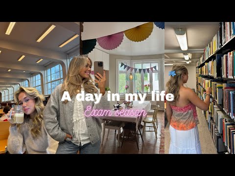 A day in my life 🩰 🧸☕ Exam szn | Productive study day | Uni student 💻 🎀