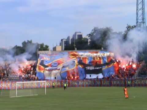 3.06.2017: Odra Opole - Polonia BYTOM 3:0 - feta kibiców na stadionie