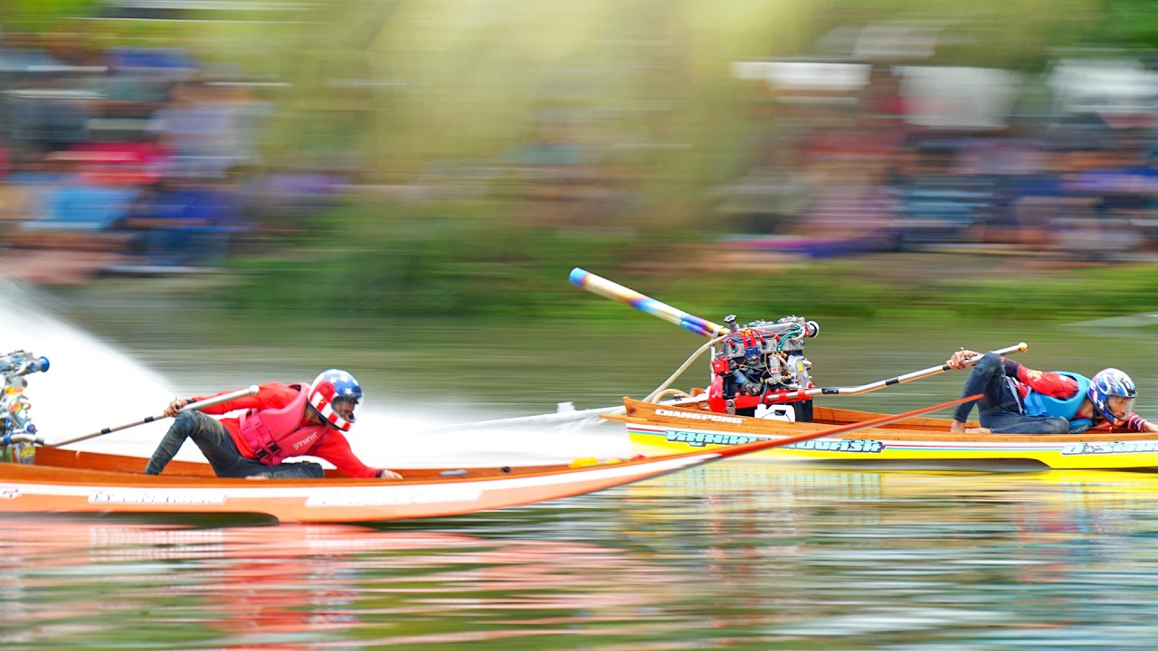 Longtail Boat Drag Racing in Thailand is CRAZY!