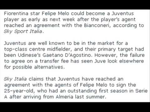 Felipe Melo Agrees To Join Juventus Instead Of Arsenal 04/07/2009