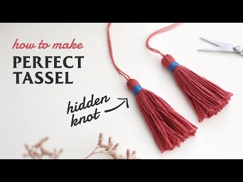 How To Tie Tassels with a Hidden Knot (rope whipping) DIY Tassel
