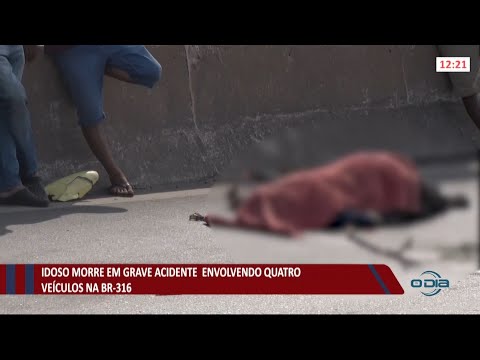 Idoso morre em grave acidente envolvendo quatro veiÌculos na BR 316 17 08 2021