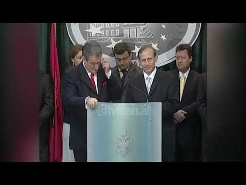 Kryeministri Berisha prezanton 16 këshilltarët e kabinetit të tij - (9 Tetor 2005)