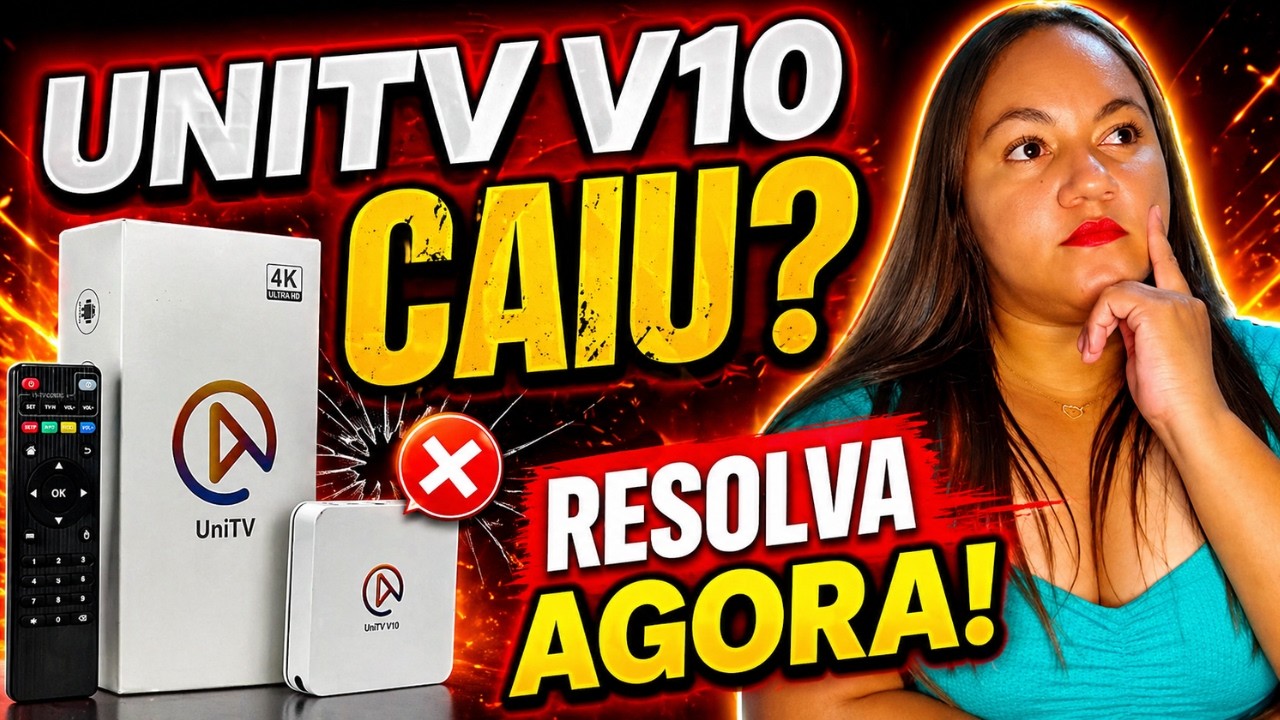 UNITV V10 SEM SINAL? UNITV V10 CAIU? VEJA COMO RESOLVER AGORA!