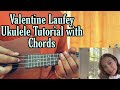 Valentine - Laufey // Ukulele Tutorial with Chords, All Sections