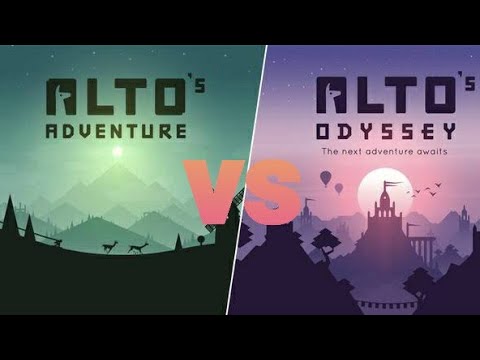Alto' Adventure vs Alto's Odyssey | Intro and Tutorial Comparison