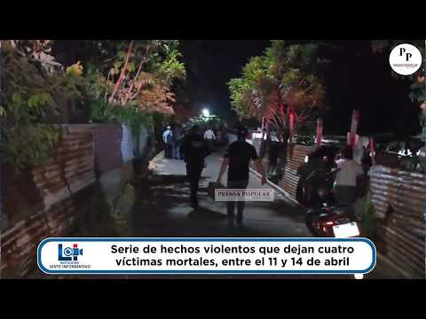 Serie de incidentes dejó cuatro personas fulminadas en menos de cuatro días