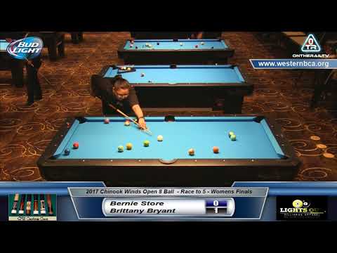 2017 Chinook Winds Women’s 8-Ball – Bernie Store vs Brittany Bryant - Finals