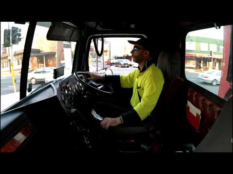 Truck driving 82, Video only, 18 speed Road ranger gearbox