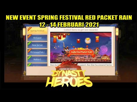 New Event Spring Festival Imlek ~ Joyful Red Packet Rain | Dynasty Heroes - Legend of Samkok