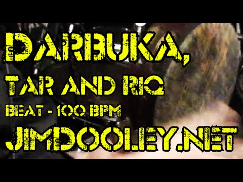 Tar, Riq and Darbuka Beat 100 BPM JimDooley.net