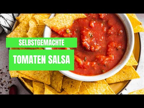 Selbstgemachte scharfe Tomaten Salsa