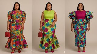GORGEOUS AND ELEGANT ANKARA DRESS FOR AFRICAN LADIES MISHONO YA VITENGE MAGAUNI YA KANISANI