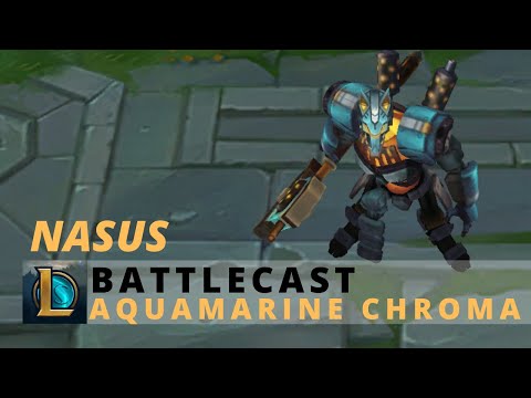 Battlecast Nasus Aquamarine Chroma - League Of Legends