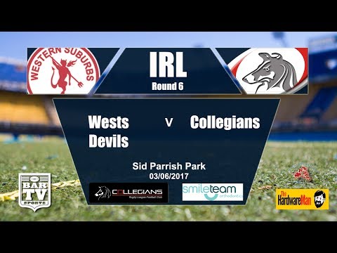 2017 IRL Round 6 Full Match Replay - Wests Devils Vs Collegians