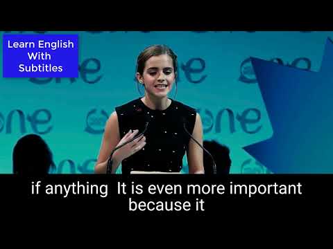 LEARN ENGLISH WITH SUBTITLES | EMMA WATSON: Gender Equality (English Subtitles)