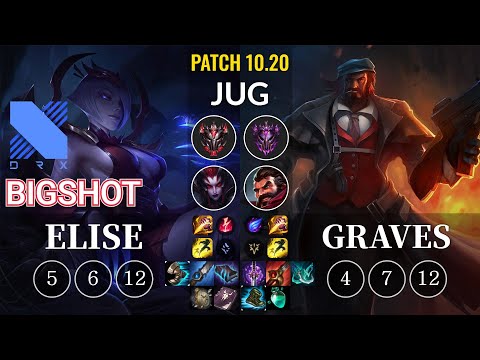 DRX BigShot Elise vs Graves Jungle - KR Patch 10.20