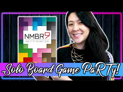 NMBR 9 | Solo Board Game PaRTy!!! (Playthrough and Review/ Tutorial, yup!)