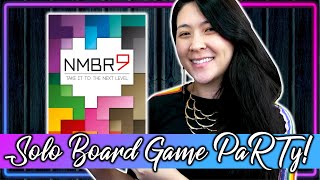 NMBR 9 | Solo Board Game PaRTy!!! (Playthrough and Review/ Tutorial, yup!) 🔢