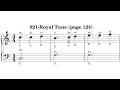 021-Royal Tune (page 124) music sheet