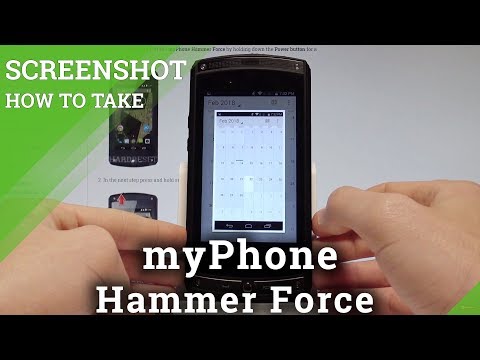 How to Take Screenshot on myPhone Hammer Force - Capture Screen |HardReset.Info