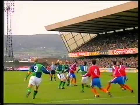 Northern Ireland 1 - 1 Armenia (15/10/1996) - Neil Lennon's Goal.