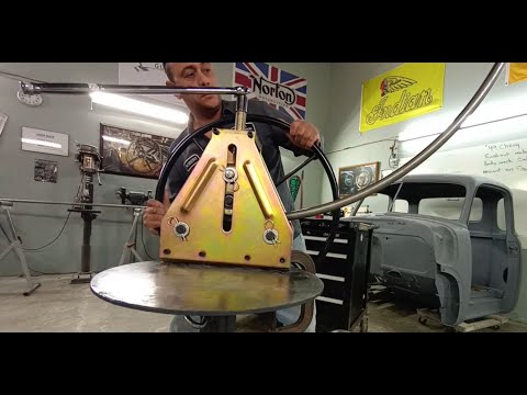 Using a Harbor freight tubing roller - assemble - set up - first project finished - REVISED VERSION