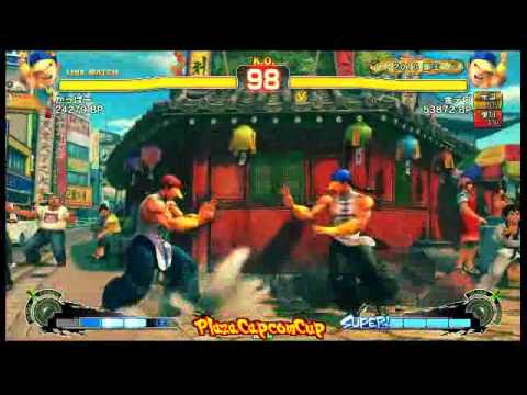 SSF4 AE: Kindevu (Yun) vs kappa (Yun) - Plaza Capcom Cup (Blocks)